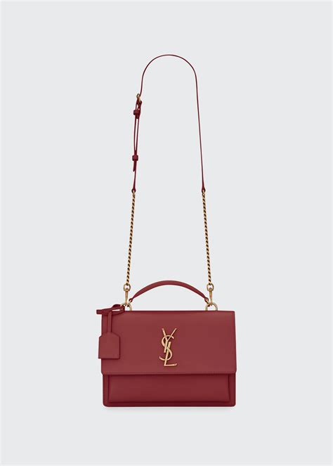 sunset medium ysl monogram aspen crossbody bag|SAINT LAURENT Sunset medium leather shoulder bag .